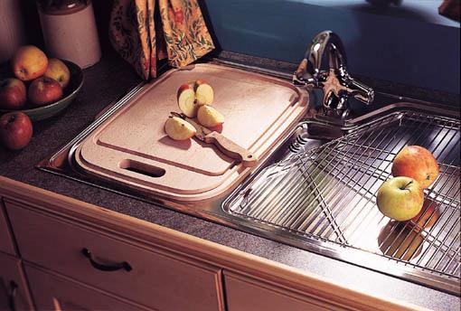 Lausanne 1.0 bowl stainless kitchen sink with right hand drainer. additional image